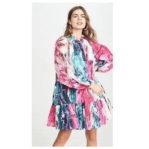 knee length dresses for ladies Telma Ruffle Mini Dress-IVORY / 12